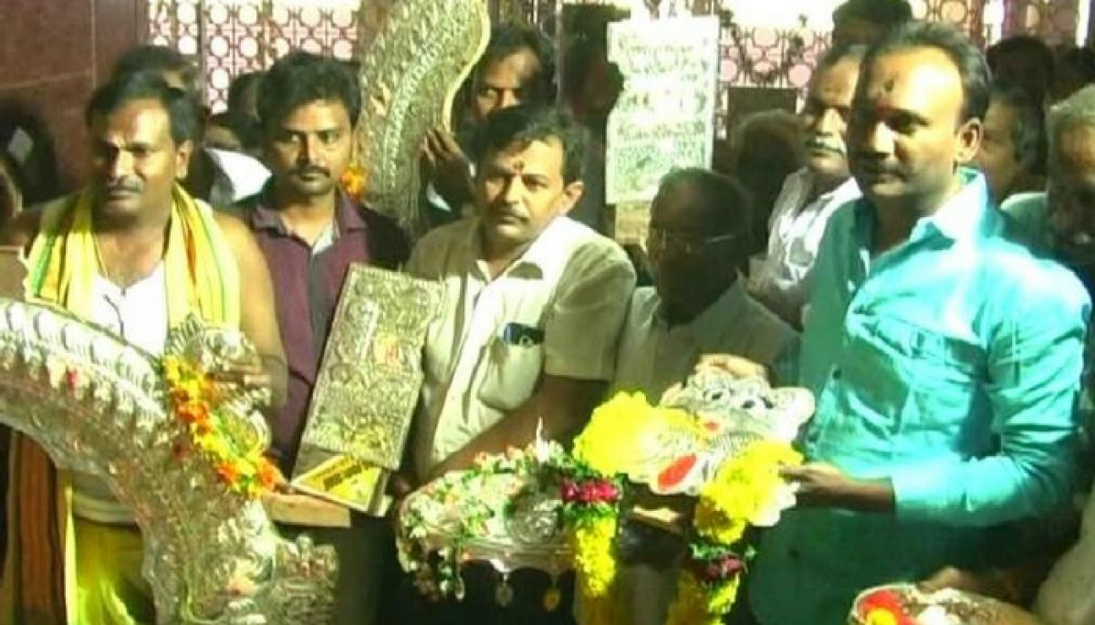 Krishnamohan inaugurates Mukhamandapam